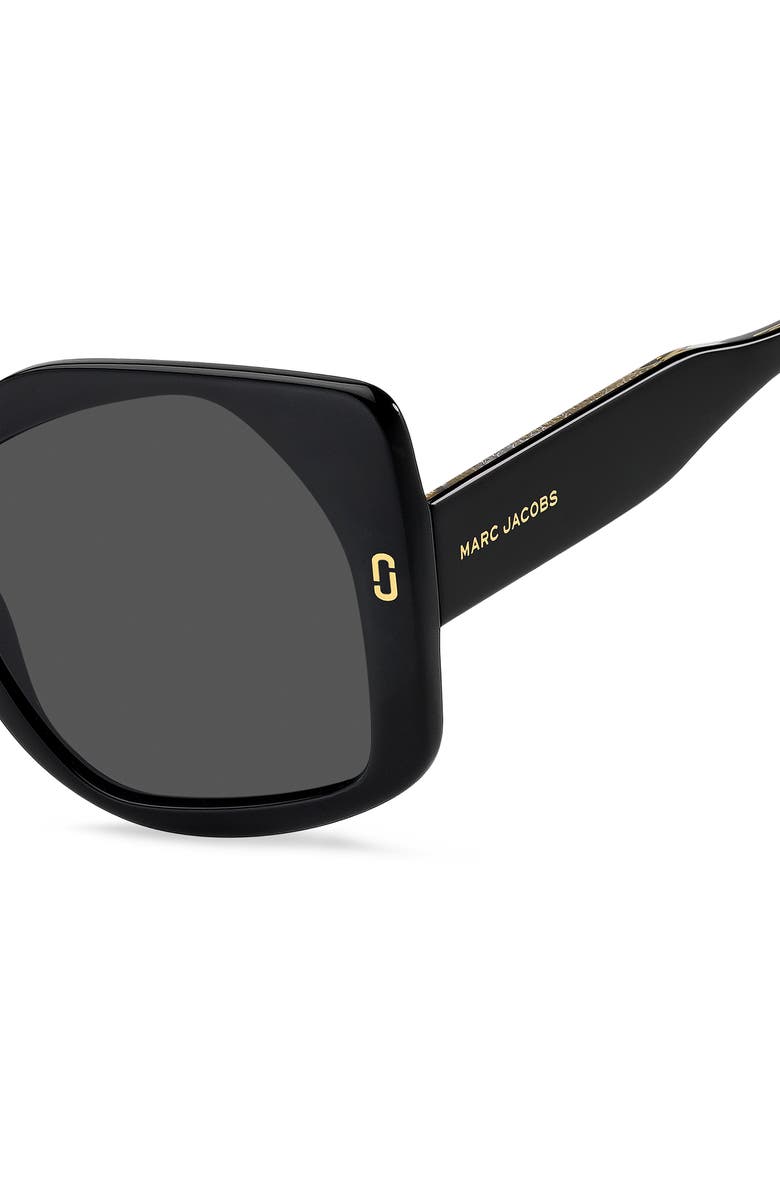 Marc Jacobs 56mm Geometric Square Sunglasses, Alternate, color, 