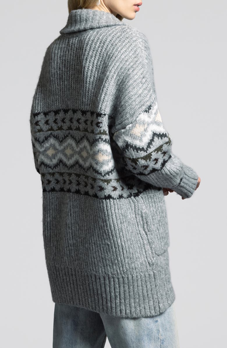 WEEKEND LOS ANGELES Spencer Oversize Rib Cardigan, Alternate, color,