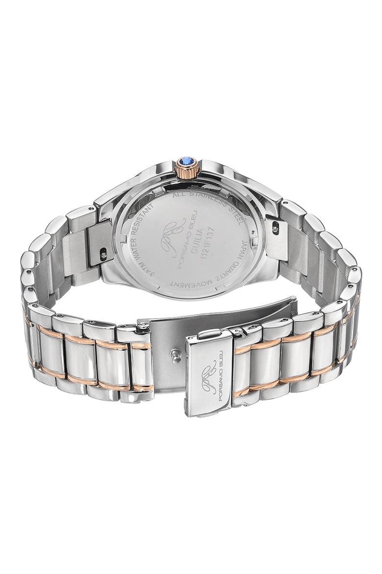 Women's Guilia Interchangeable Bracelet Watch, 37mm, Alternate, color, ROSE/ SILVER/ WHITE