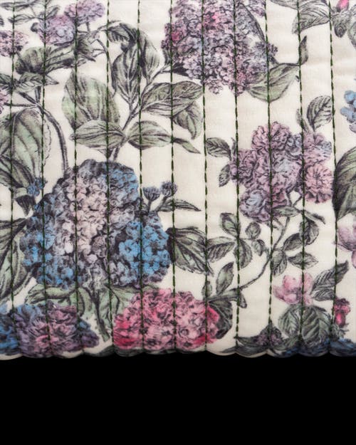Fable England Hydrangea Small Quilted Makeup Bag In Multi