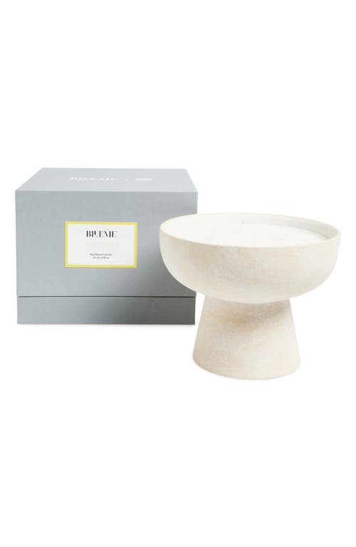 Blueme Happiness Large Ceramic Candle In White