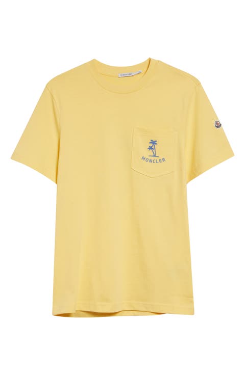 Logo Patch Embroidered Cotton Pocket T-Shirt