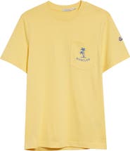 Moncler Logo Patch Embroidered Cotton Pocket T-Shirt