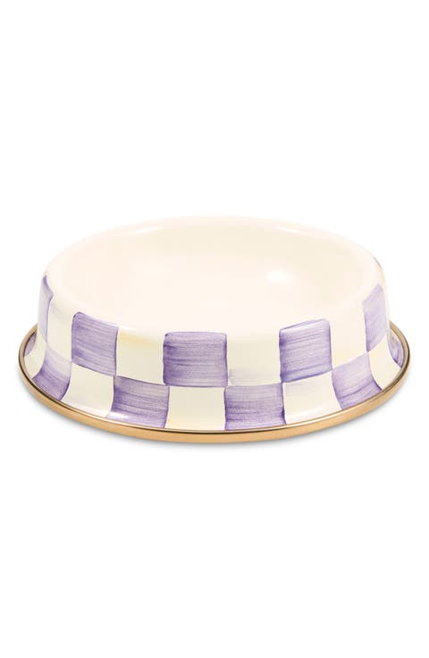 Large Courtly Check Pet Dish