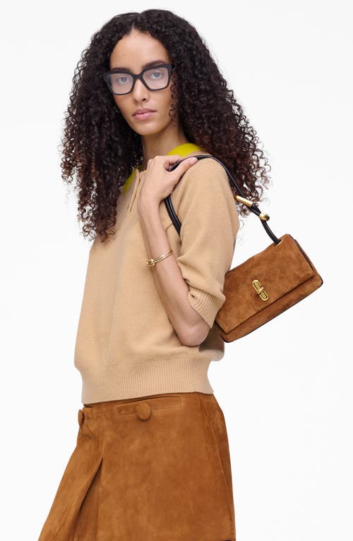 Marc Jacobs The Mini Dual Suede Shoulder Bag In Brown