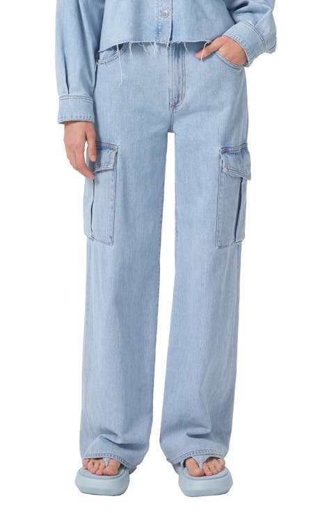 Minka Wide Leg Cargo Jeans (Realm)