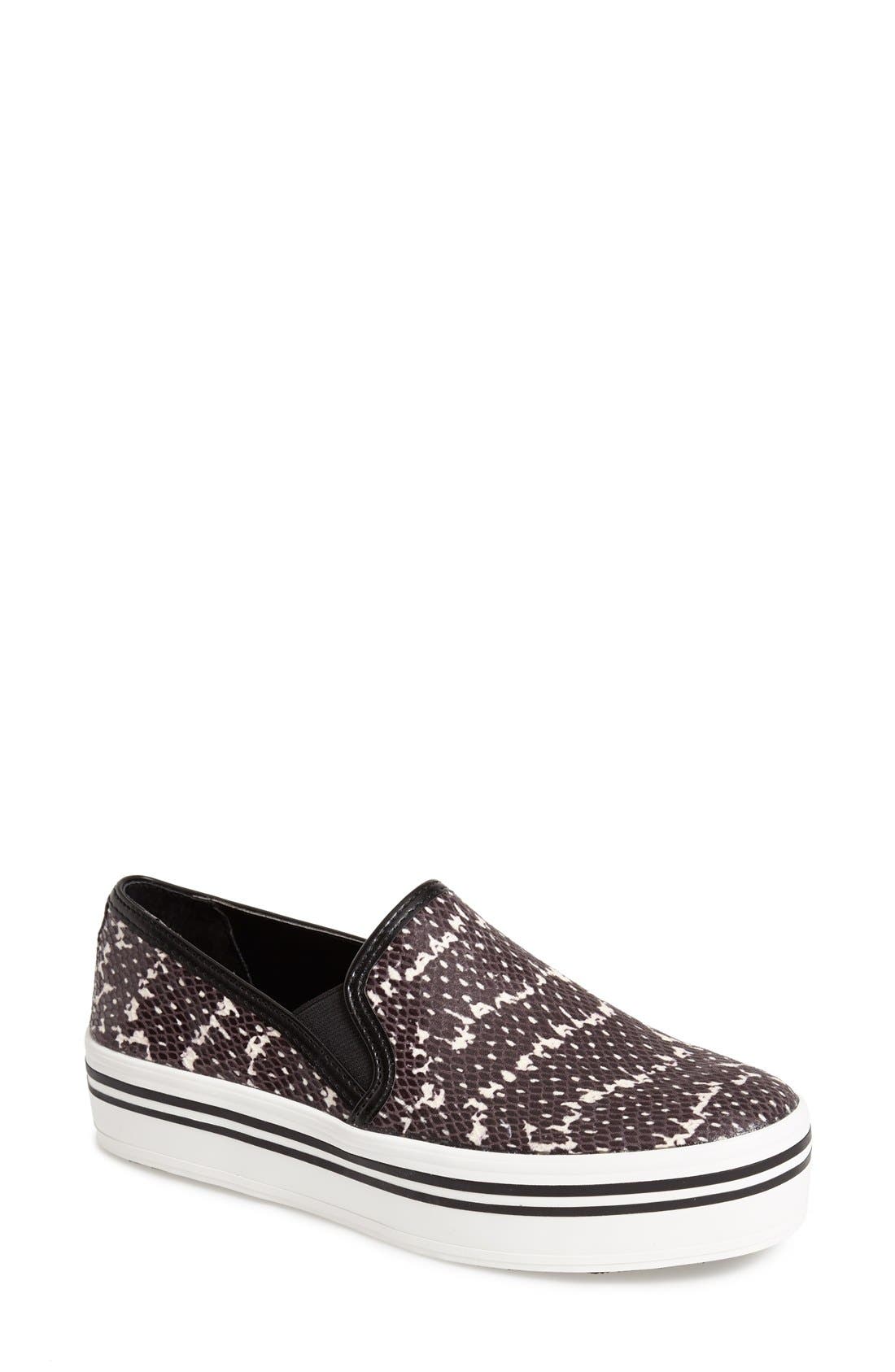 DV by Dolce Vita 'Jinsy' Slip-On Sneaker, Main, color, BLACK/ WHITE