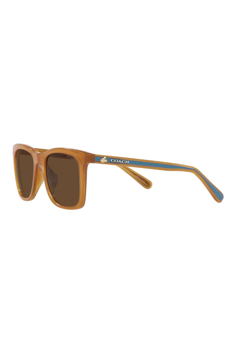 51mm Gradient Square Sunglasses, Alternate, color, YELLOW