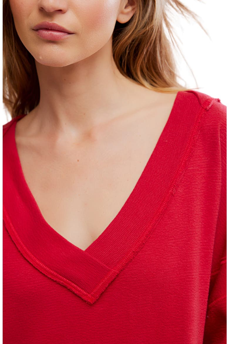 Intimately FP Staycation Pullover, Alternate, color, DEEP CHERRY