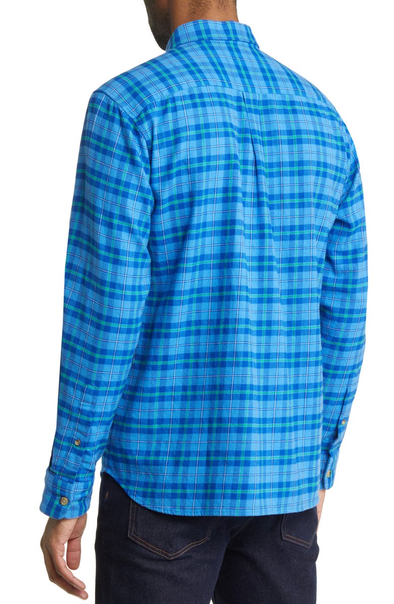 vineyard vines Plaid Classic Fit Stretch Flannel Button-Down Shirt, Alternate, color,