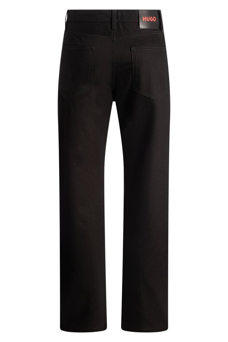 HUGO 840 Straight Leg Jeans, Alternate, color, BLACK