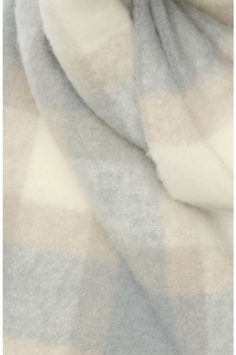 Wool & Alpaca Blend Fringe Scarf, Alternate, color, GREY- TAN