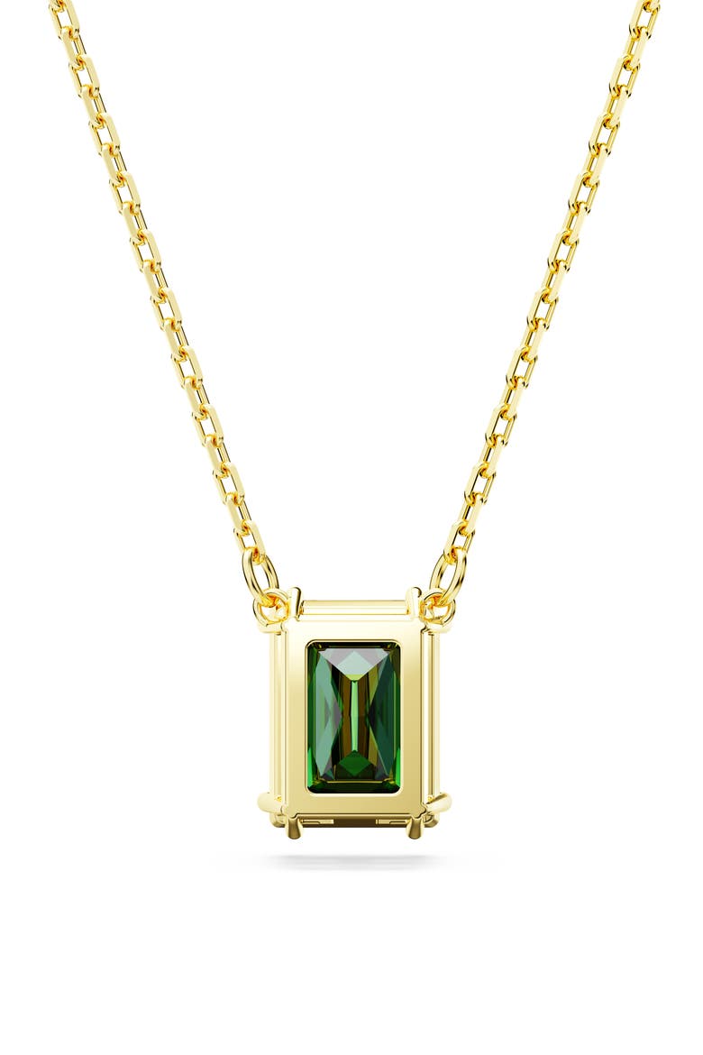 Stilla Crystal Pendant Necklace, Alternate, color, GREEN