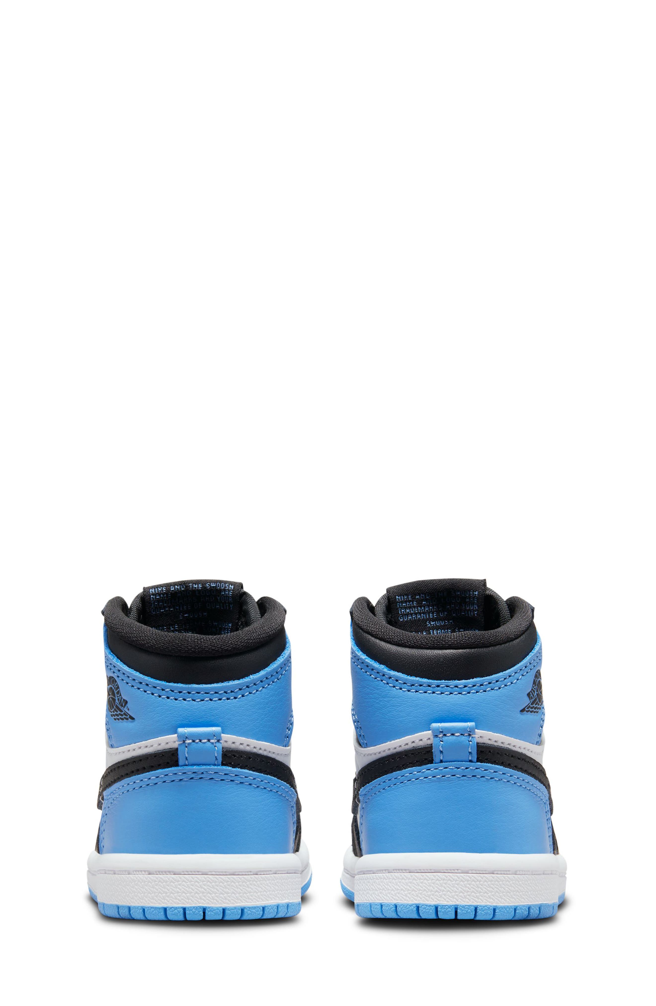 Kids' Air Jordan 1 Retro High OG Basketball Sneaker, Alternate, color, UNIVERSITY BLUE/ BLACK/ WHITE