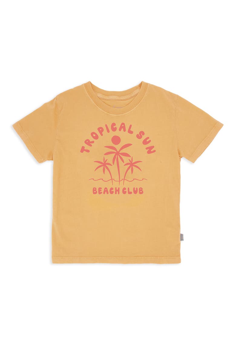 Tropical Sun Graphic T-Shirt, Main, color, GOLD DUST