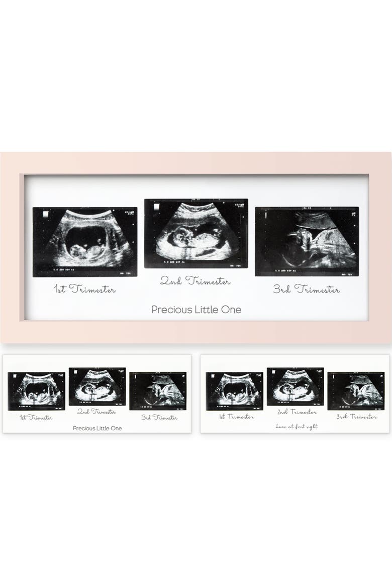 Trio Baby Sonogram Frame, Main, color, Petal Pink