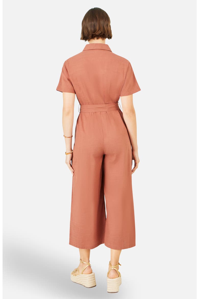 Utility Relaxed Fit Jumpsuit, Alternate, color, Brown