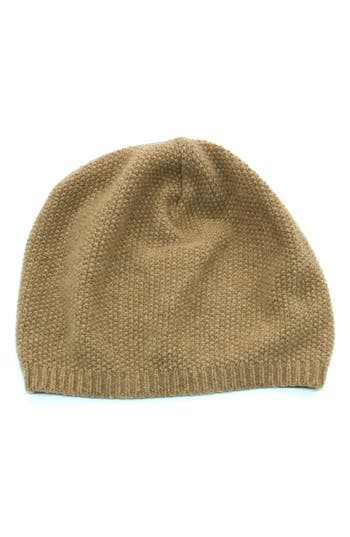 Portolano Slouchy Cashmere Beanie In Green