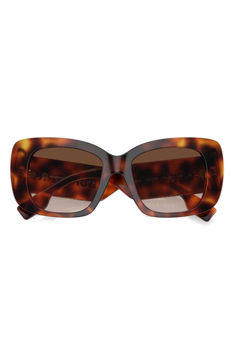 Burberry 52mm Gradient Square Sunglasses, Alternate, color, Light Havana