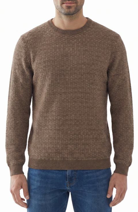 Textured Crewneck Sweater