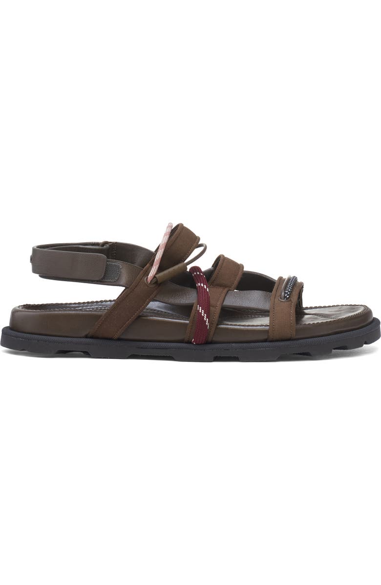 Moncler Vera Isla Sandal, Alternate, color, Brown