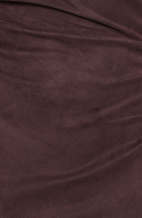 Petal And Pup Petal & Pup Olympia Off The Shoulder Long Sleeve Dress In Brown