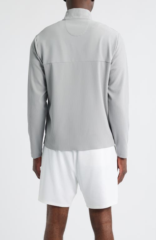 Johnnie-o Hoppin Rib Quarter Zip In Gray