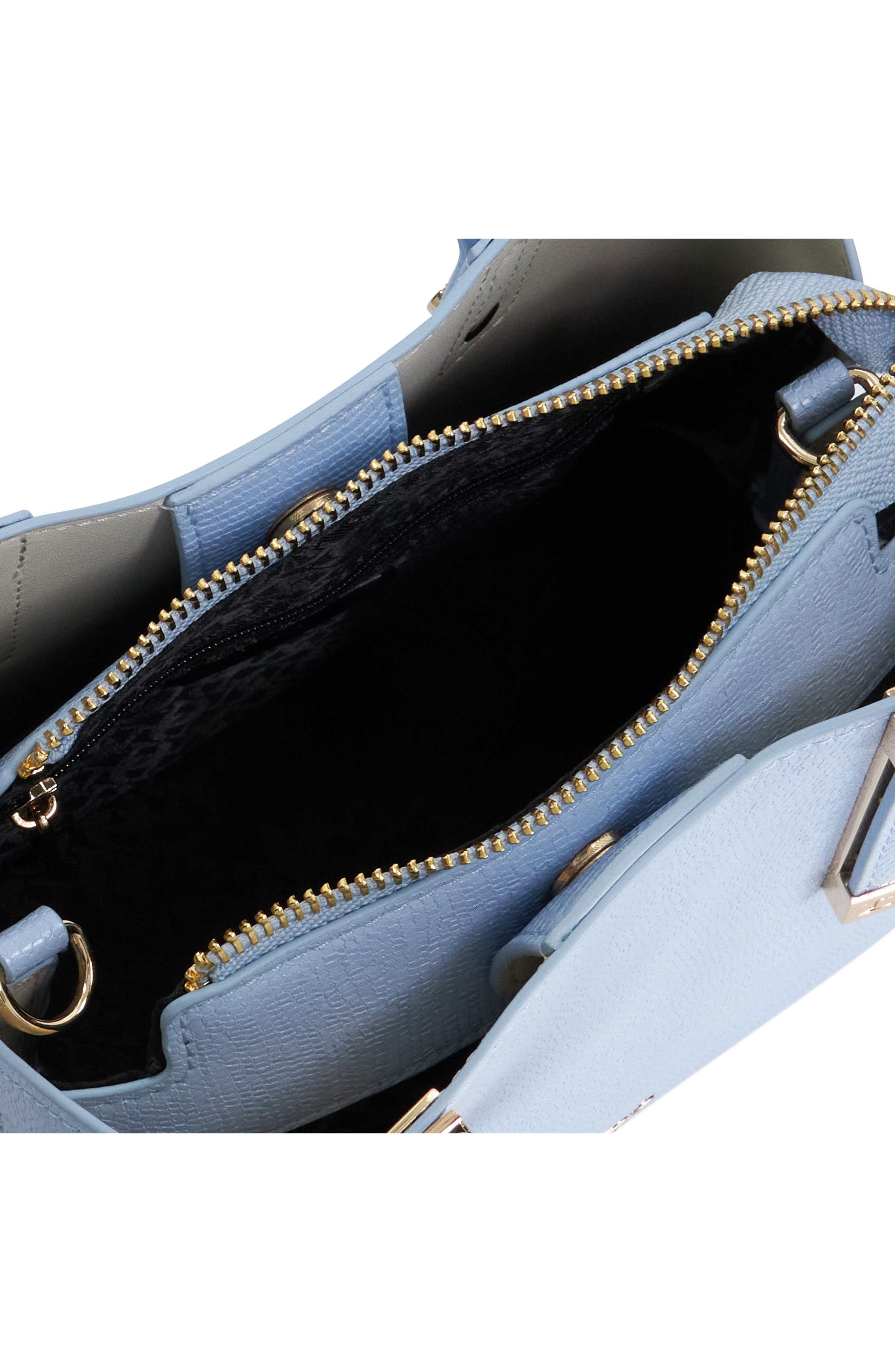 Dinkydorrie Faux Leather Tote, Alternate, color, BLUE