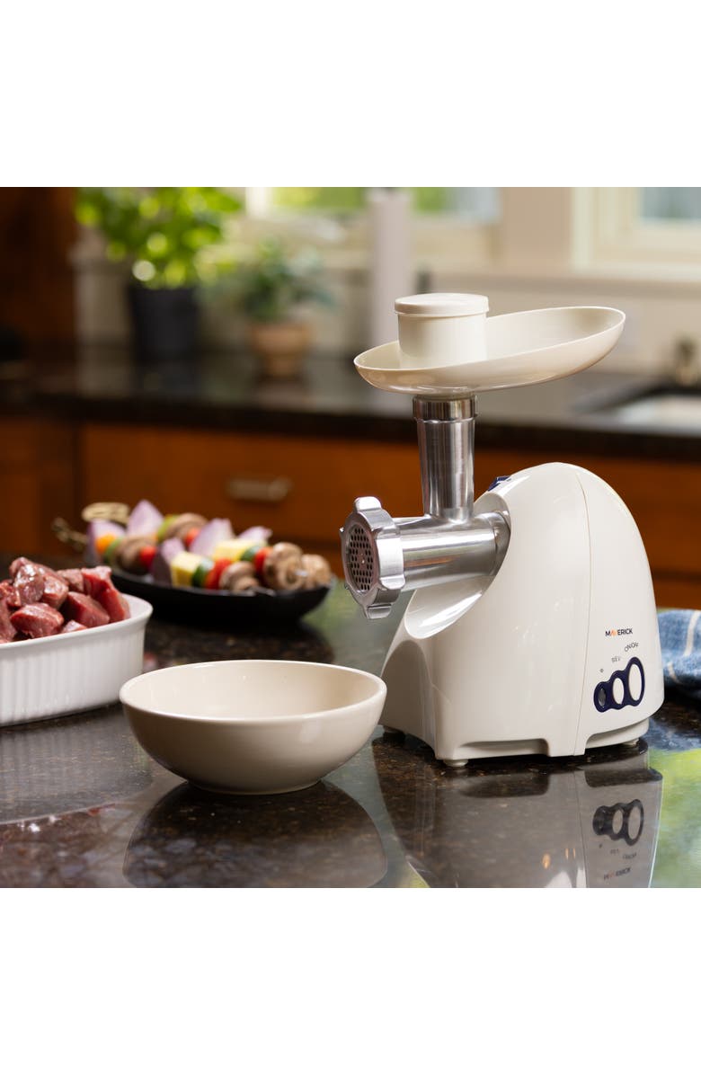 Maverick Deluxe 550 Watt Meat Grinder, Alternate, color, White