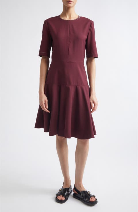 Mending Embroidery Midi Dress