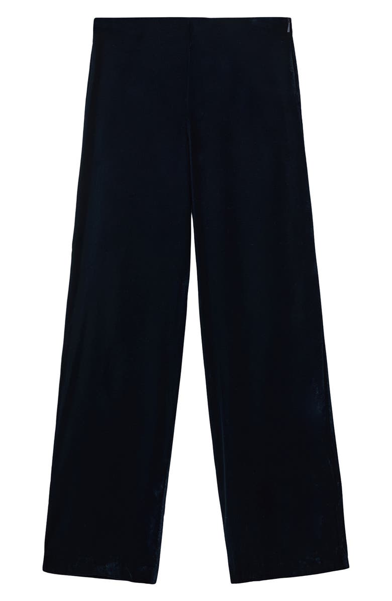 MANGO Velvet Wide Leg Pants, Alternate, color,