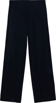 MANGO Velvet Wide Leg Pants