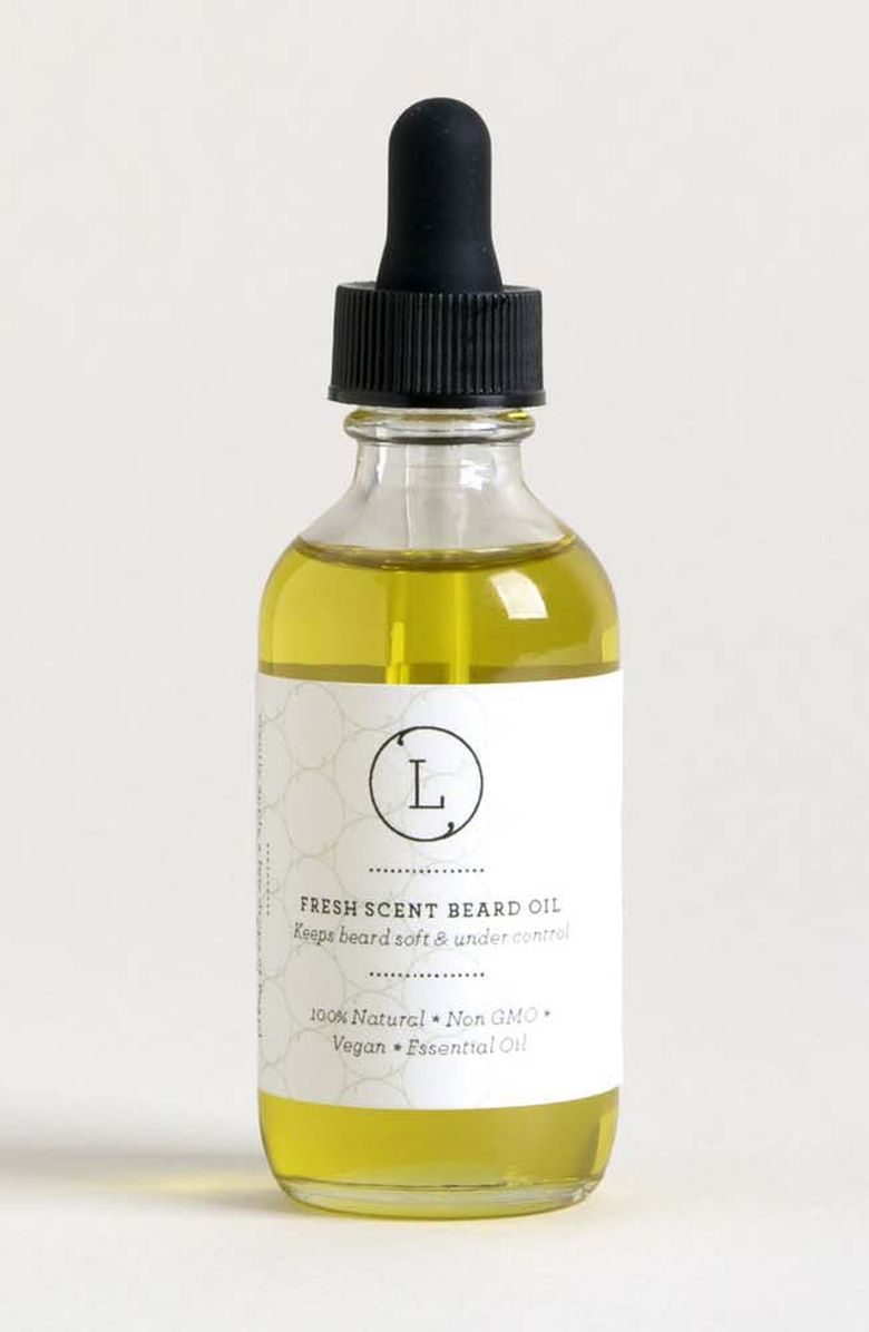 Lizush Natural Handmade Beard Oil, Main, color, NO COLOR