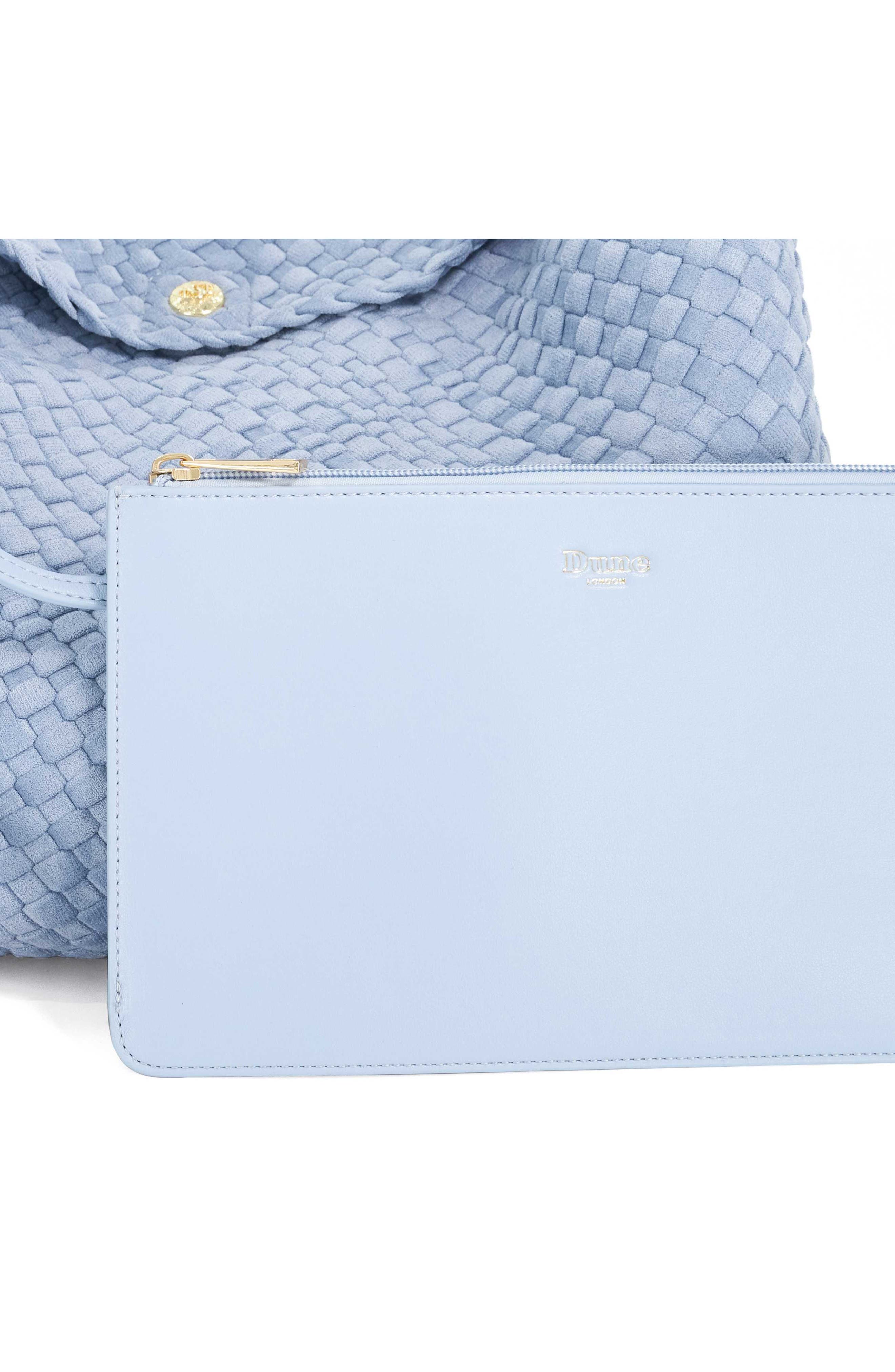 Deliberate L Woven Shoulder Bag, Alternate, color, PALE BLUE