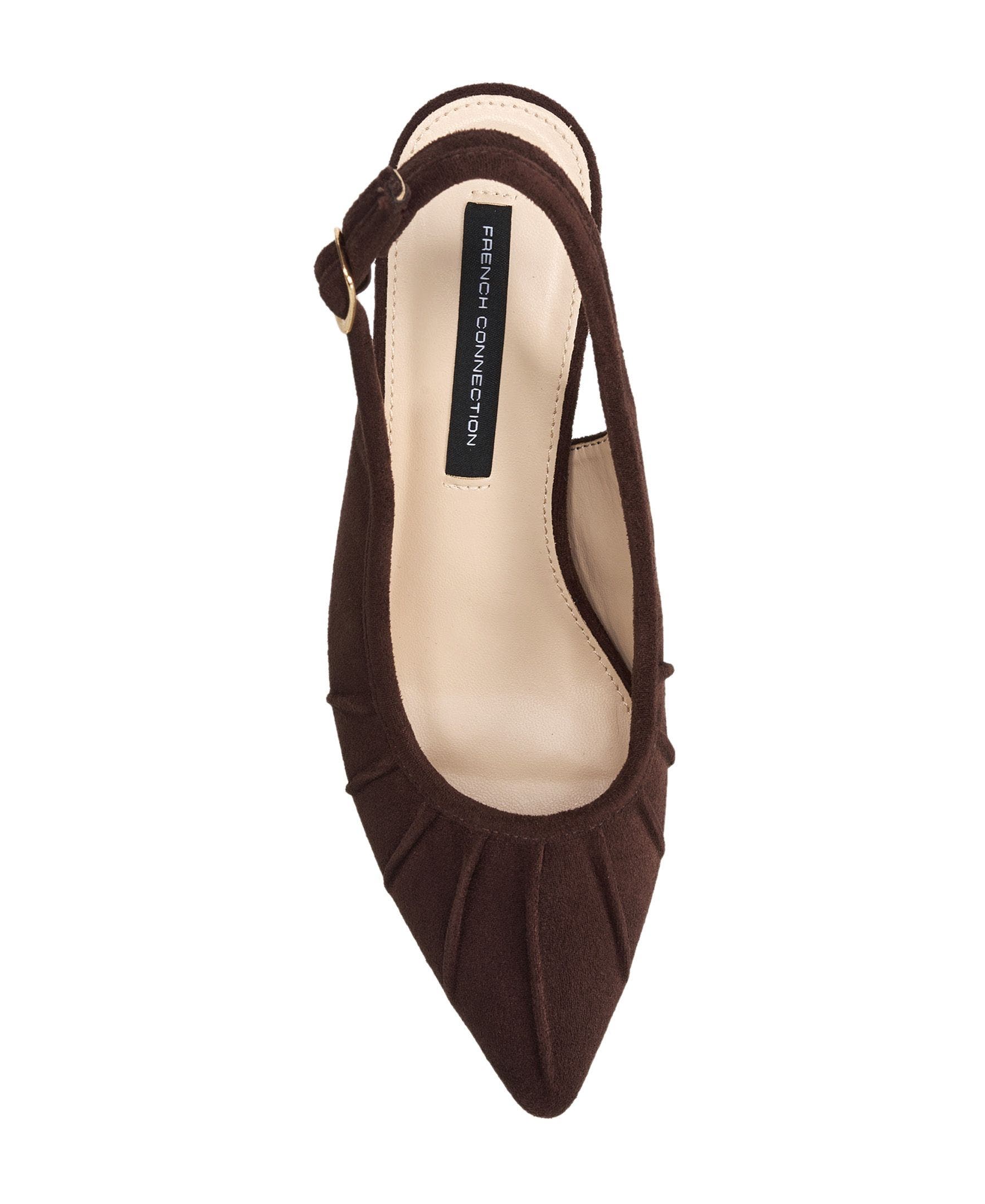 Ruched Kitten Heel, Alternate, color, Brown