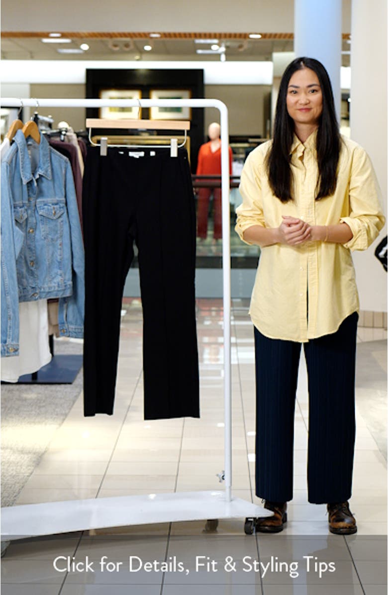 Pintuck Pleat Crop Flare Pants