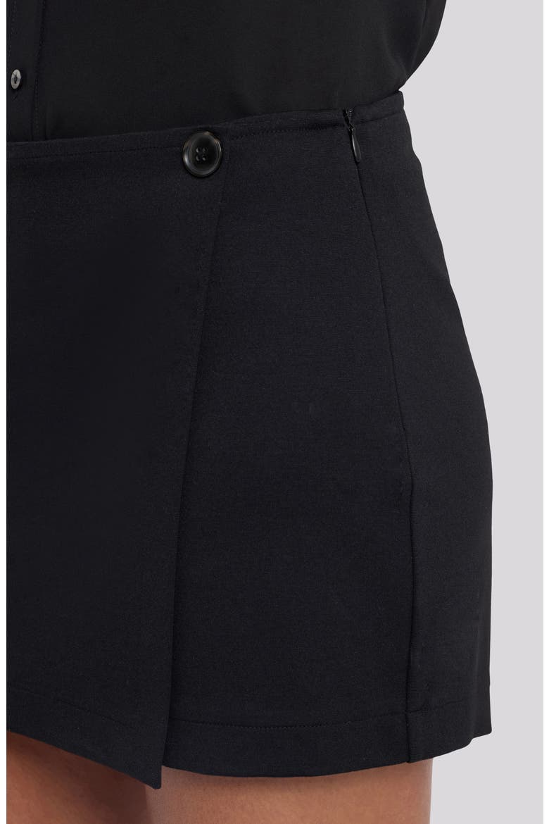 Ponte Skort, Alternate, color, BLACK
