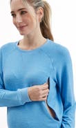 Nom Maternity Heart On My Sleeve Maternity & Nursing Sweatshirt