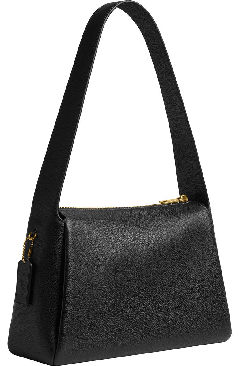 COACH Lola Polished Pebble Leather Shoulder Bag, Alternate, color, Black