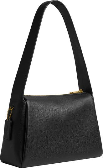 Lola Polished Pebble Leather Shoulder Bag