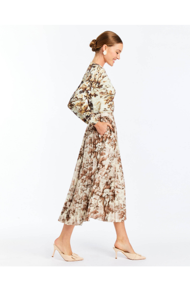 Mestiza New York Daniella Midi Skirt, Alternate, color, Brown