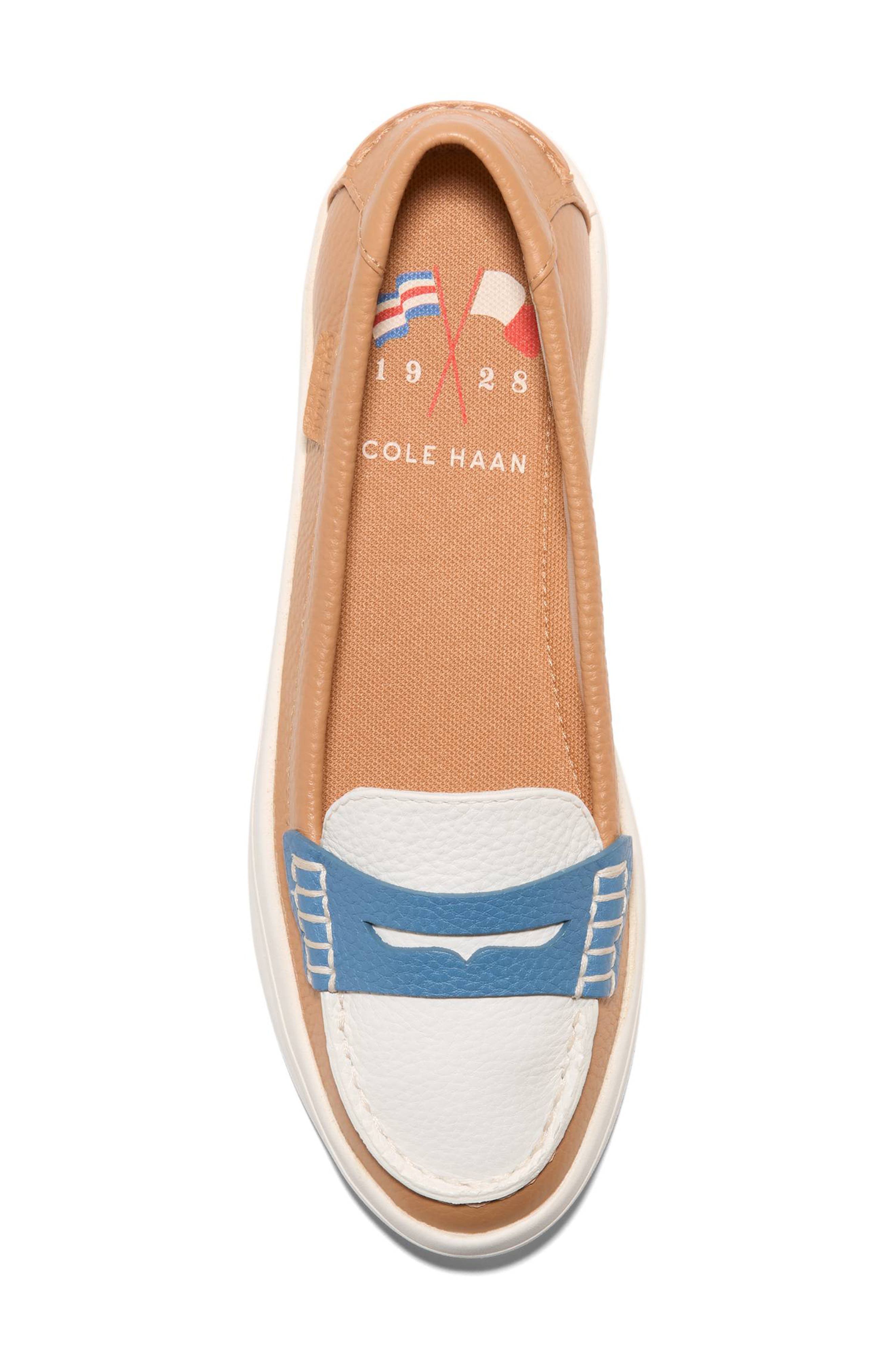 Cole Haan <p>Nantucket Drift Leather Penny Loafer (Women)</p>, Alternate, color, Biscuit/ Powder/ Provincial