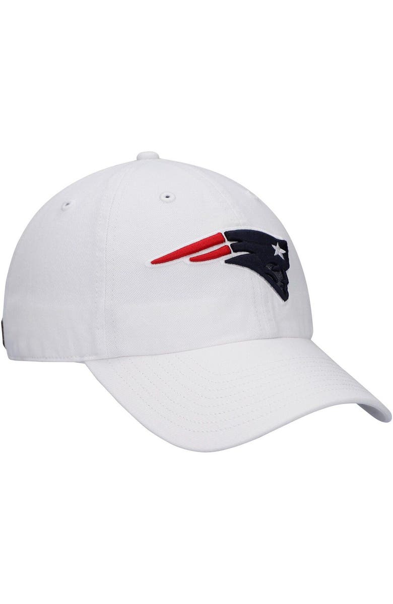 '47 Men's '47 White New England Patriots Clean Up Adjustable Hat, Alternate, color, White