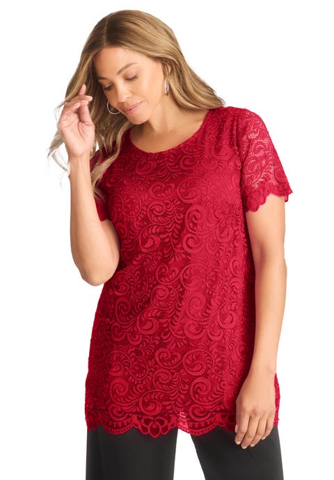 Stretch Lace Tunic (Plus Available)