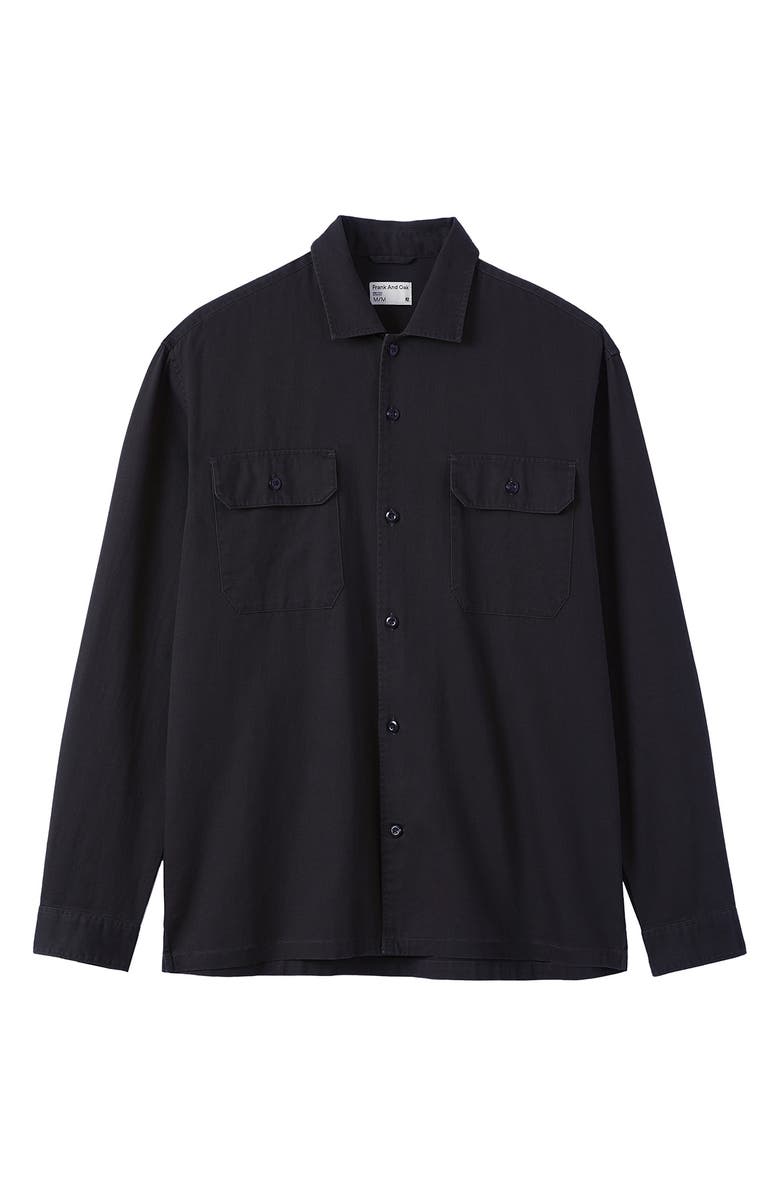 Frank And Oak Frank & Oak Military Twill Button-Up Shirt, Alternate, color, 