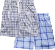 GEOFFREY BEENE 2-Pack Assorted Plaid Pajama Shorts