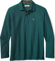 Tommy Bahama Vintage Vines Long Sleeve Five O'Clock IslandZone® Piqué Polo