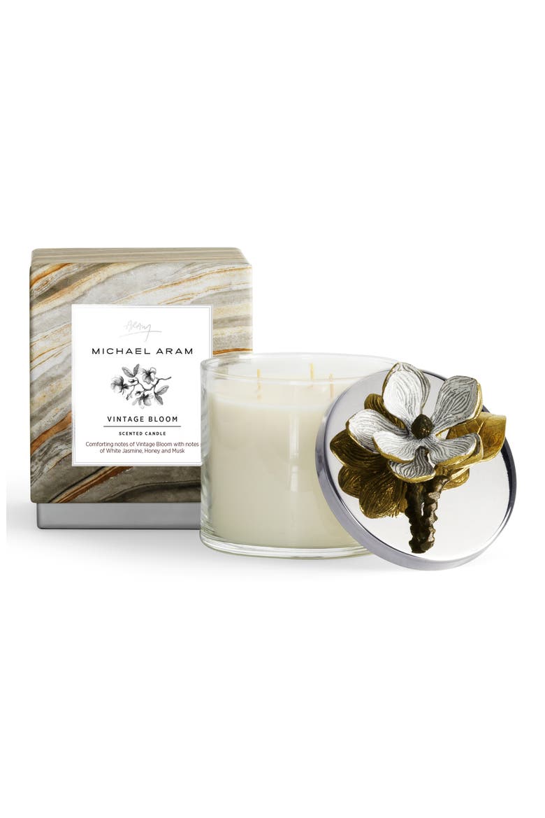 Vintage Bloom Candle, Alternate, color, NO COLOR