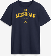 Jordan Brand Men's Jordan Brand Navy Michigan Wolverines Academic Arch T-Shirt