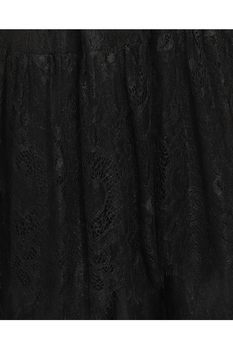 Dreamy Days Lace Tiered Skirt, Alternate, color, Black